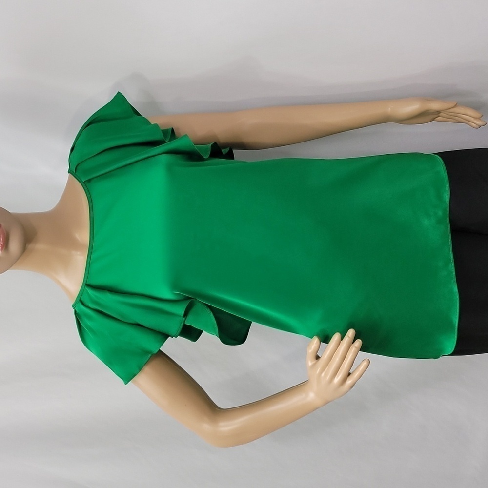 Worthington Flutter Sleeve Satin Blouse